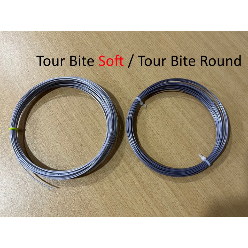 Solinco เอ็นเทนนิสไฮบริด Tour Bite Soft/Tour Bite Round (cut)