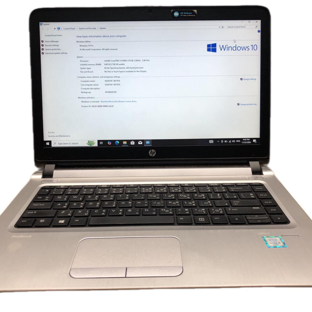 (โน๊ตบุ๊ค) มือสอง HP ProBook 440 G3 Core i5-6200U(Gen6) มือสองสภาพใหม่ ใช้งานลื่นๆ มีโปรแกรมพื้นฐานใ