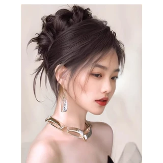 🔥กิ๊บมวยผมลอนยุ่งๆ สไตล์เกาหลี ลอนยุ่งๆ ลอนดังโงะ แฮร์พีชผมลอน กิ๊บมวยผม มวยผมเจ้าสาว กิ๊บดังโงะ ผมลอนยุ่ง น้ำหนักเบา