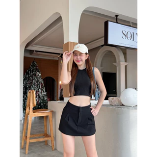 มาใหม่จ้า‍…กระโปรงกางเกง2จีบซิบหน้า ยาว12.5-13” ผ้าออดี้🎖️🧑🏻‍🎄🎀