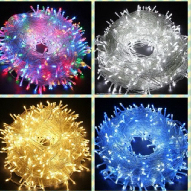 ไฟกระพริบ ไฟตกแต่ง 50เมตร / 100เมตร  LED 800 ดวง ประดับ กันน้ำ กล่องหมุน รุ่น MTX-100 เลือกได้ 9 สี