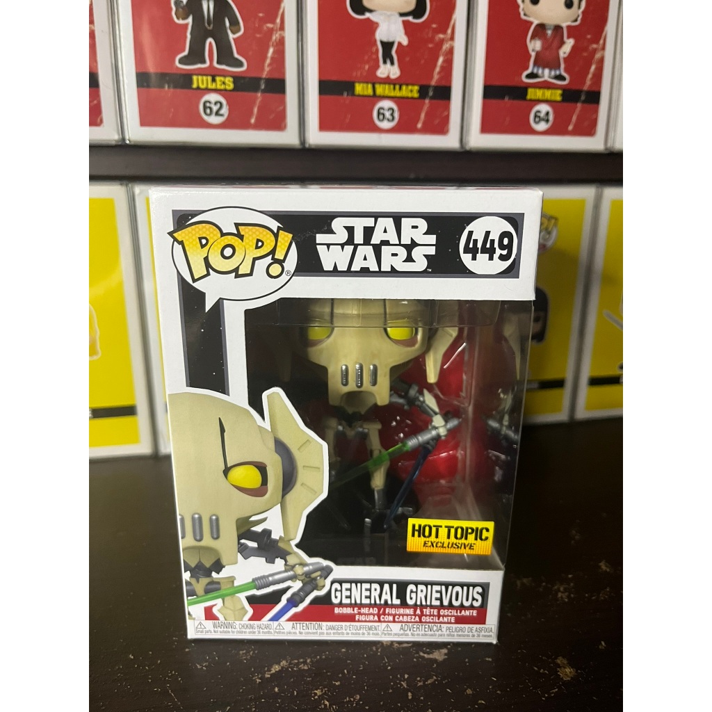 ฟิกเกอร์ Funko Pop #449 General Grievous Hot Topic Exclusive ภาพยนตร์ Star Wars มือหนึ่ง สภาพสวย
