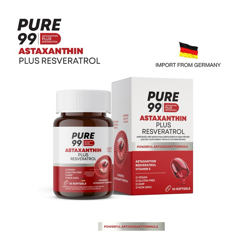 Pure99 Astaxanthin Plus Resveratrol