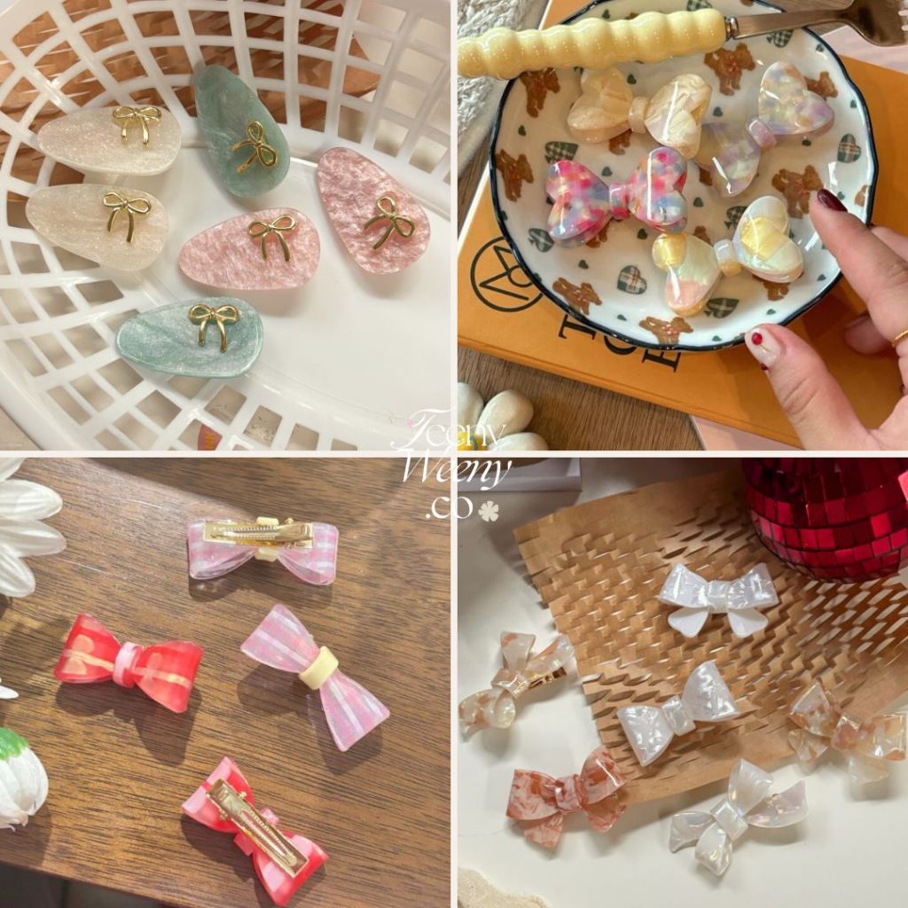 กิ๊บโบว์ รุ่น BOW —-teenyweeny.co พร้อมส่งในไทย กิ๊บรูปโบว์ กิ๊บเกาหลี