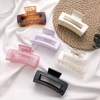 กิ๊บติดผมอะคริลิค ทรงสี่เหลี่ยม ที่หนีบผม 8.5cm 🎀แฟชั่นสไตล์เกาหลี สําหรับเด็กผู้หญิง🎀