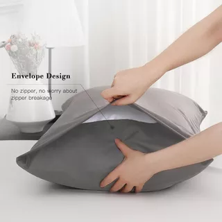 ปลอกหมอน คุณภาพดี 48*75cm（19*29นิ้ว）Standard Size ปลอกหมอนสีพื้น ระบายอากาศ ผ้านิ่มลื่น พร้อมส่ง