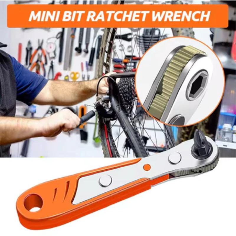 Hexagon Ratchet Spanner 1/4inch Mini Quick Release Socket เครื่องมือ มือจับในครัวเรือนซ่อมประแจไขควงสําหรับรถยนต์