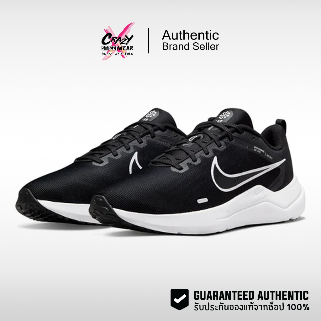 Nike Downshifter 12 'Black White' (DD9293-001 / DD9294-001) สินค้าลิขสิทธิ์แท้ Nike รองเท้า ไนกี้ของแท้ รองเท้าวิ่ง