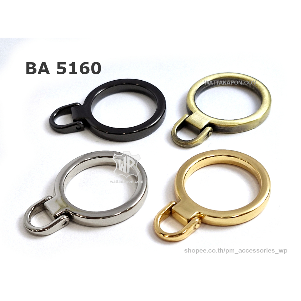 BA 5160 หางซิปห่วงกลม 2ชิ้น Zip Puller 2pcs