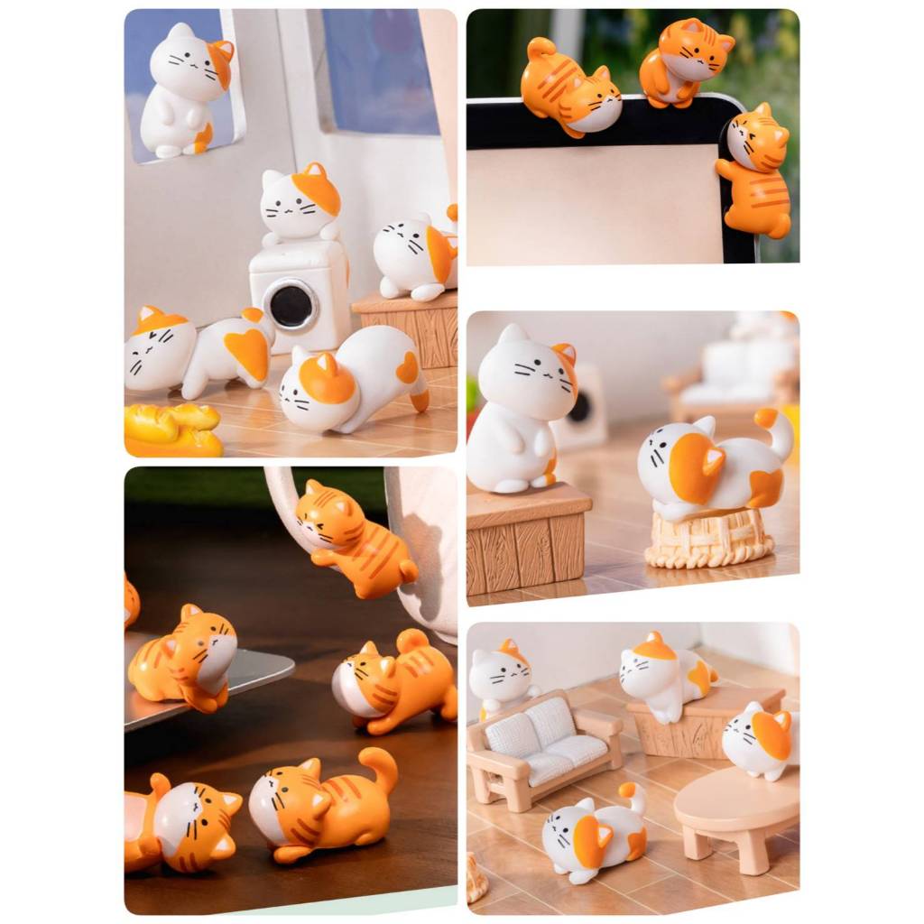 น้องแมวเกาะสีส้มแสนซน (ราคา/1เซต) ตุ๊กตาแต่งสวน จัดสวนถาด โมเดล ตกแต่งบ้าน ของสะสม พร็อพถ่ายรูป