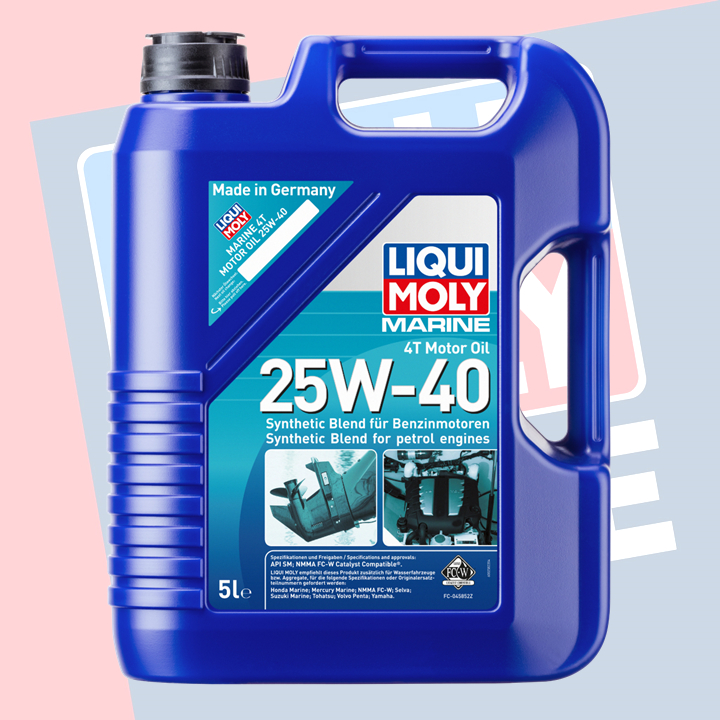 น้ำมันเครืองเรือ 4 จังหวะ LIQUI MOLY Marine 4T Motor Oil 25W-40 สำหรับเบนซิน (5L)