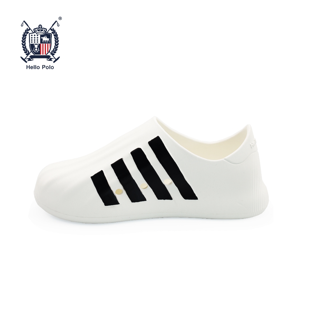 Hello Polo รองเท้าสลิปออนแบบ Unisex รองเท้าแตะลายแถบรุ่น HP8026 กันน้ำพื้นนิ่ม ใส่สบาย