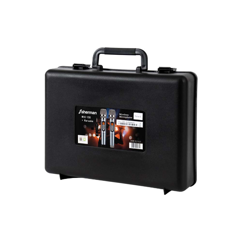 Sherman MIC-150+ Wireless Microphone Black ไมโครโฟนไร้สาย (แบบคู่)
