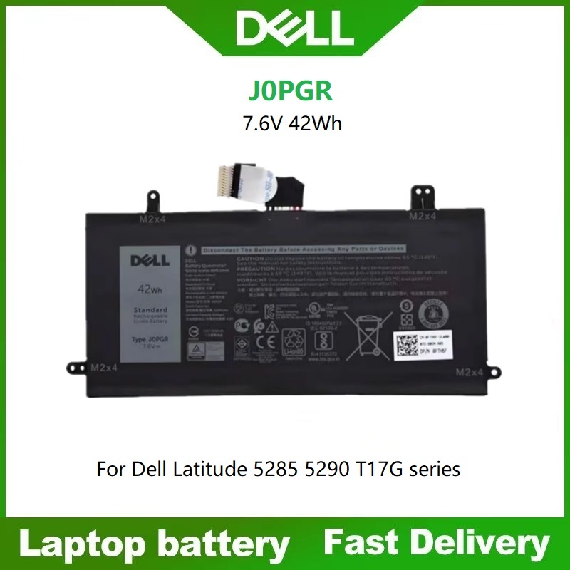 ☸J0PGR แบตเตอรี่ for Dell Latitude 12 5285 5290 2-in-1 0J0PGR JOPGR 1WND8 X16TW 0X16TW 0FTH6F