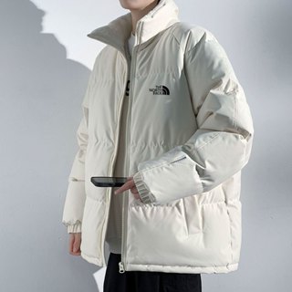 เสื้อแจ็กเก็ตลําลอง ผ้าฝ้าย แบบหนา บุฟองน้ํา ทรงหลวม ให้ความ…