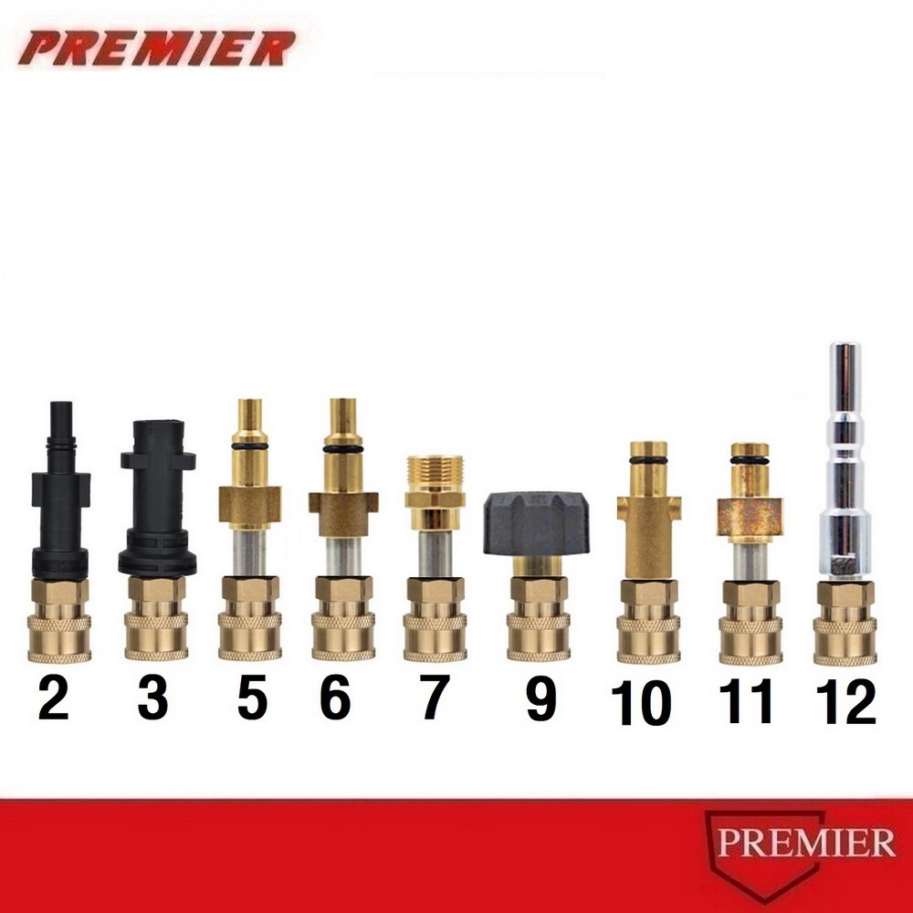 ข้อต่อ ฉีดน้ำ Pressure Washer Male Adapter G1/4" Quick Release 1/4 Connector Nozzle for Karcher LAVOR Black Decker Bosch