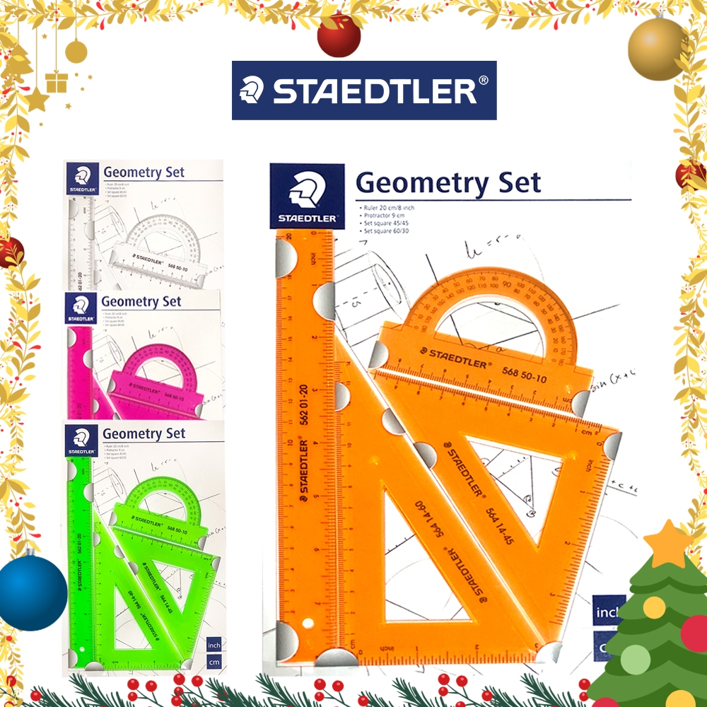 เรขาคณิต ชุดใหญ่ ชุดเขียนแบบ Staedtler / 1ชุด