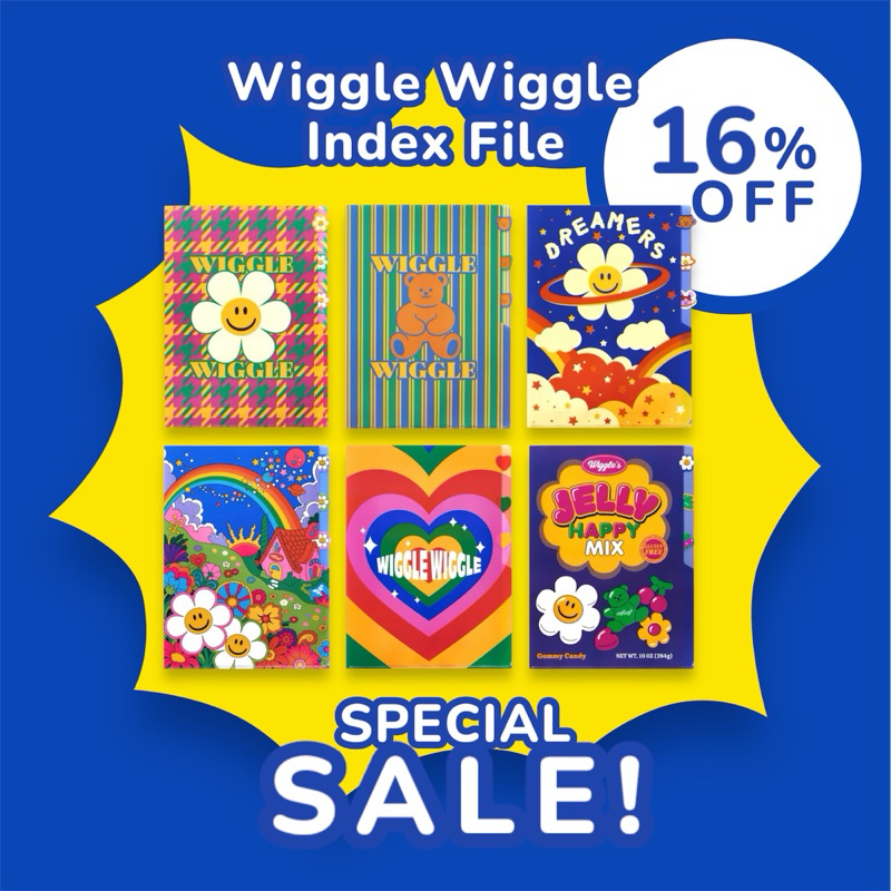ขายดี Wiggle Wiggle Index File Folder แฟ้มเก็บเอกสาร 3 ส่วน ค้นหาง่าย ลายน่ารัก