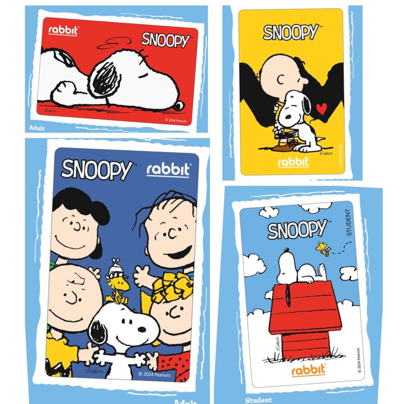 บัตร BTS Rabbit ลาย Snoopy สำหรับบุคคลทั่วไป-นักศึกษา (Friendship, Love, Happiness, Dream)