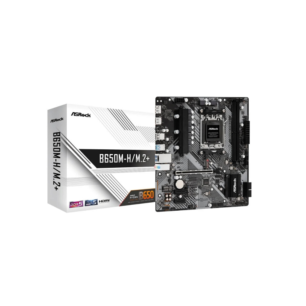 MAINBOARD (AM5) ASROCK B650M-H/M.2+ DDR5
