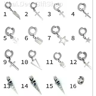 🇹🇭 ต่างหูหนีบ ไม่ต้องเจาะหู พร้อมส่ง 1ข้าง ราคา 29-35฿ | NH-ALL | Clip on earrings