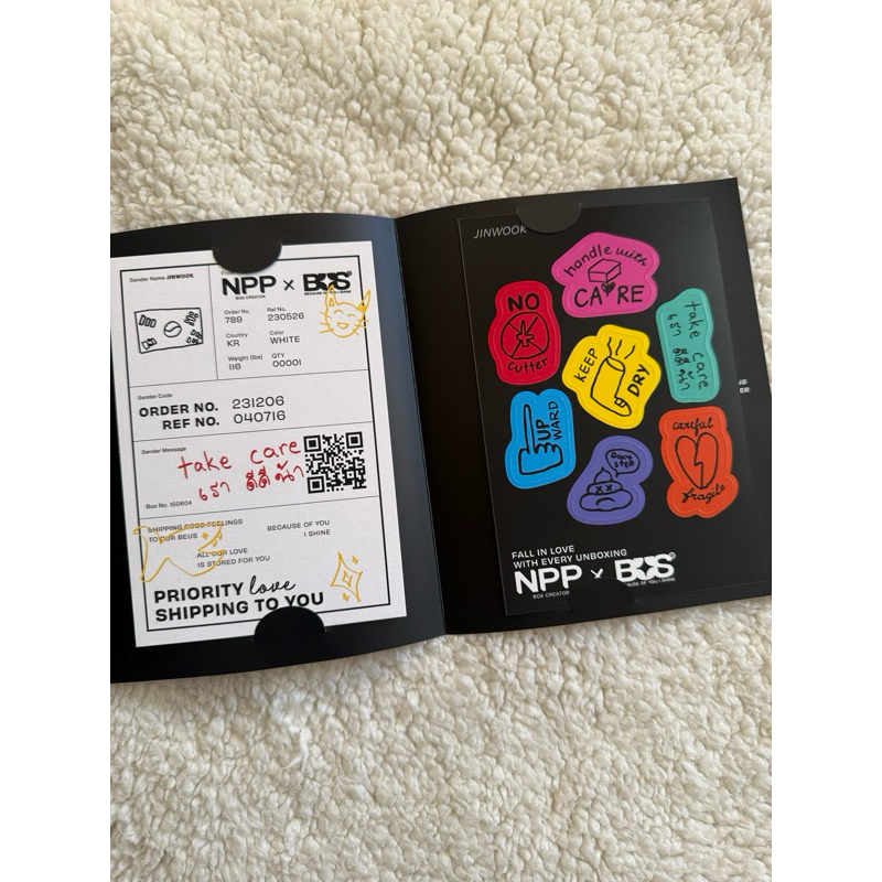 sticker+postcard สติกเกอร์+โปสการ์ด บัส npp x bus
