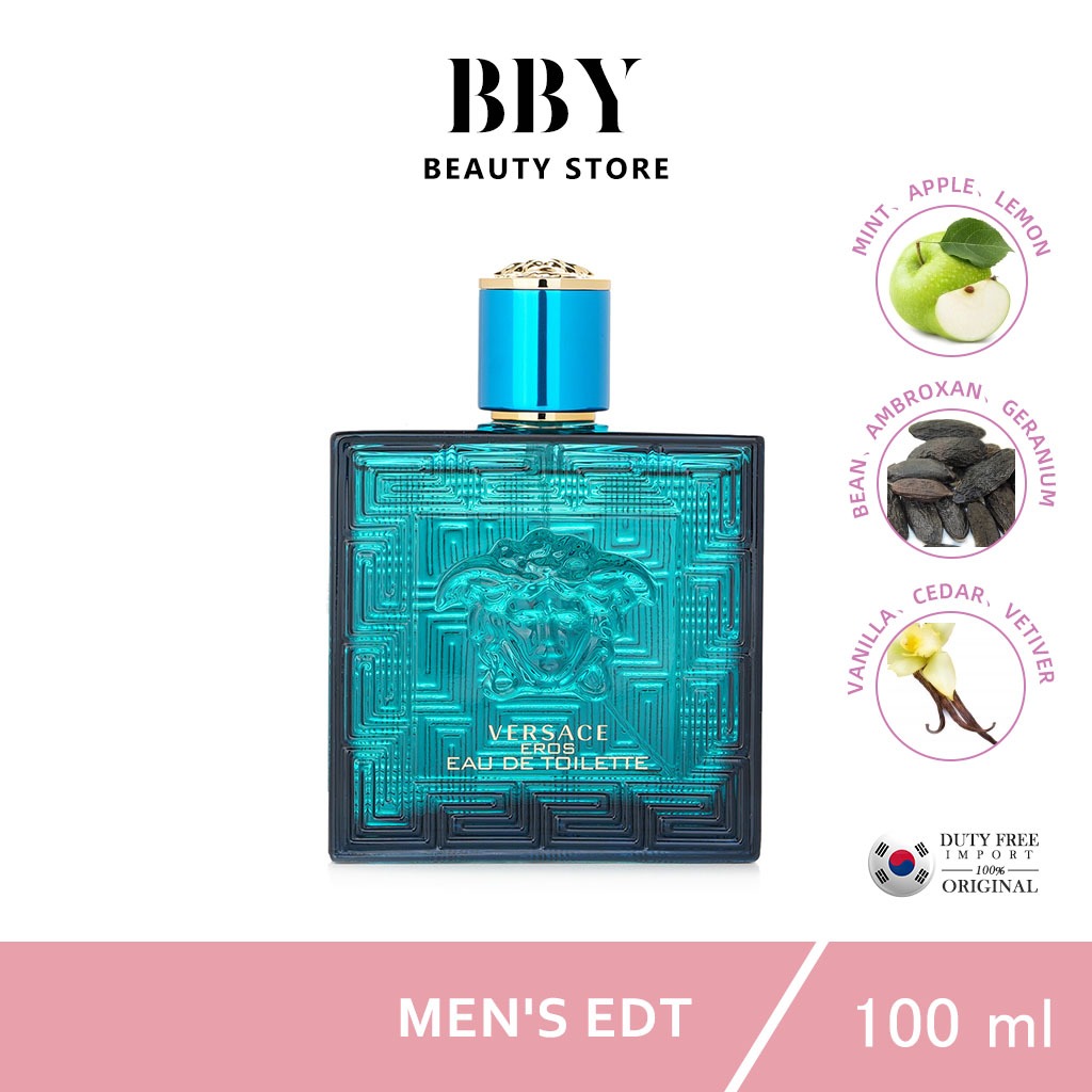 Versace สเปรย์น้ำหอม Eros EDT 100ml/3.4oz