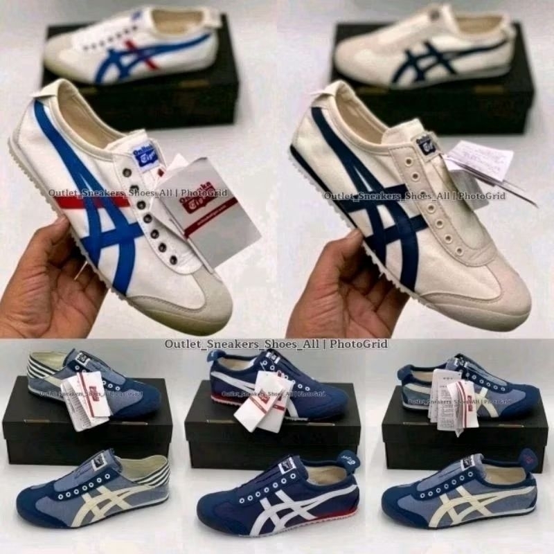 รองเท้า Onitsuka ไทเกอร์ Mexico 66 Slip On ใส่ได้ทั้ง ชาย หญิง [ ของแท้💯 พร้อมส่ง ]