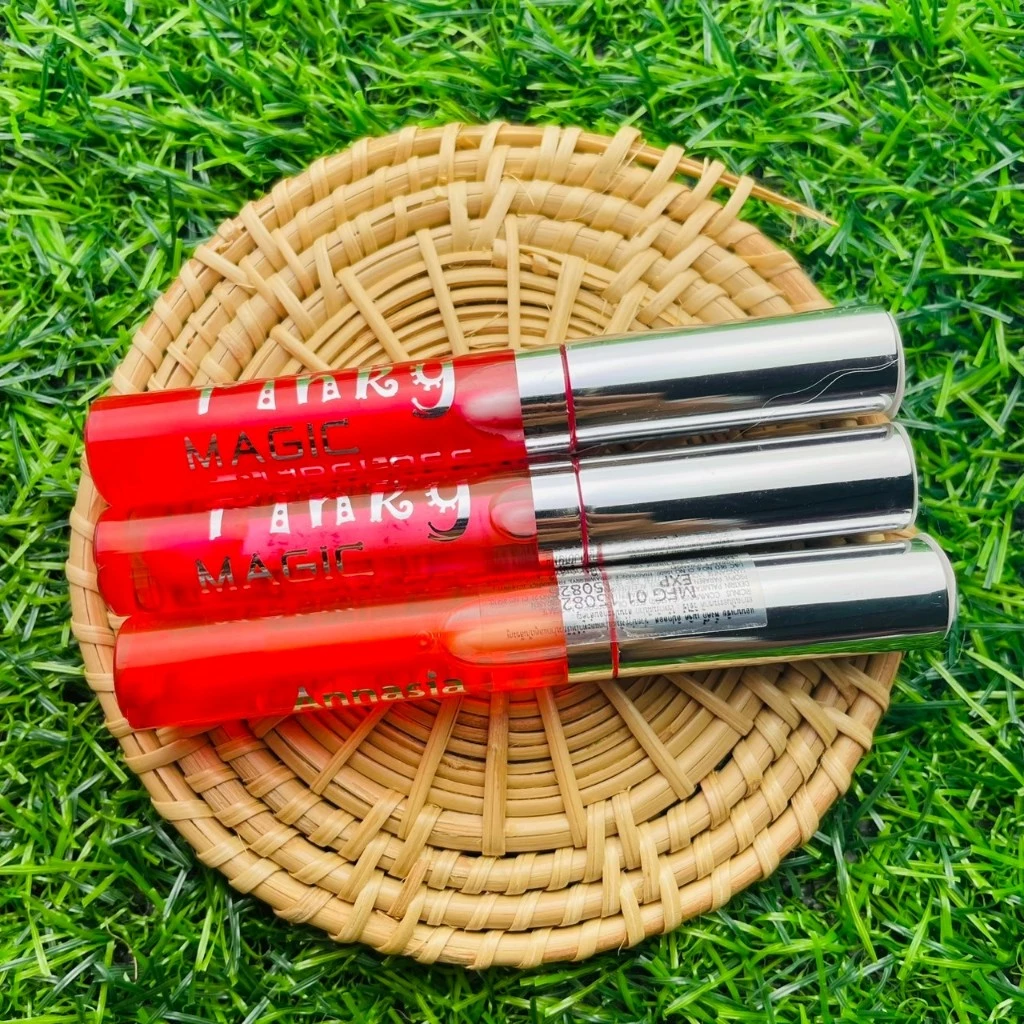 ( 1 ชิ้น ) 💋 Annasia PINKY magic lip gloss แอนนาเซีย พิ้งค์กี้ เมจิ ลิปกลอส