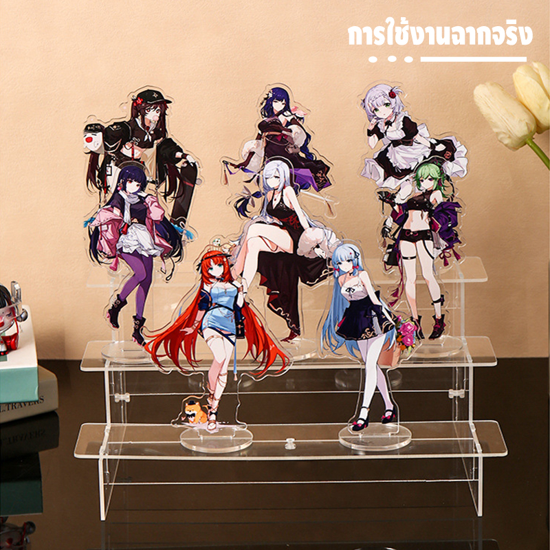 ชั้นวางโมเดล 3 ชั้น อะคริลิคใส สำหรับโชว์โมเดล ขนาด 32x23x15 ซม. เหมาะสำหรับจัดเก็บฟิกเกอร์ - รูปที่ 3