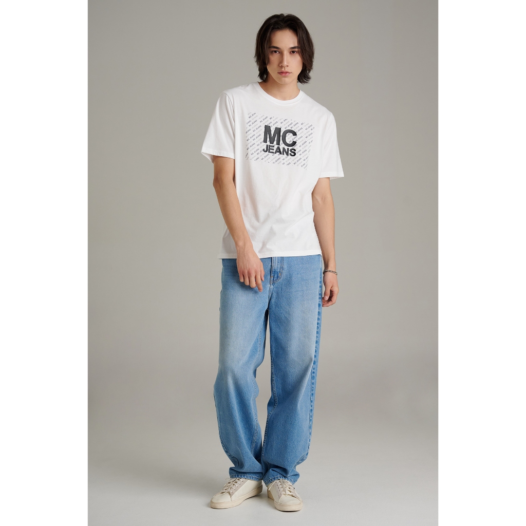 Mc jeans เสื้อยืดแขนสั้นผู้ชาย คอกลม MTSZC75