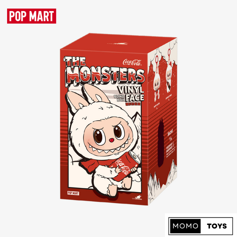 จุ่มเดี่ยว โค้ดแฟชั่นลด30% พร้อมส่งในไทย Labubu COCA-COLA THE MONSTERS COCA-COLA SERIES-Vinyl Face Blind Box พวงกุญแจ