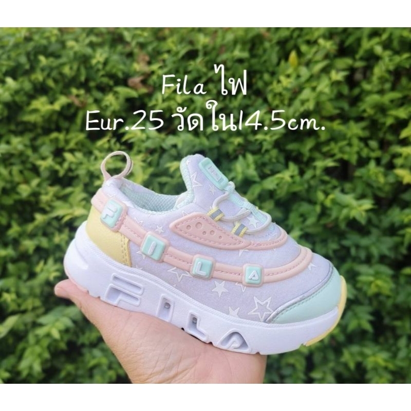 FILA ไฟ 👟🥾👞รองเท้าเด็กแบรนด์แท้มือสอง