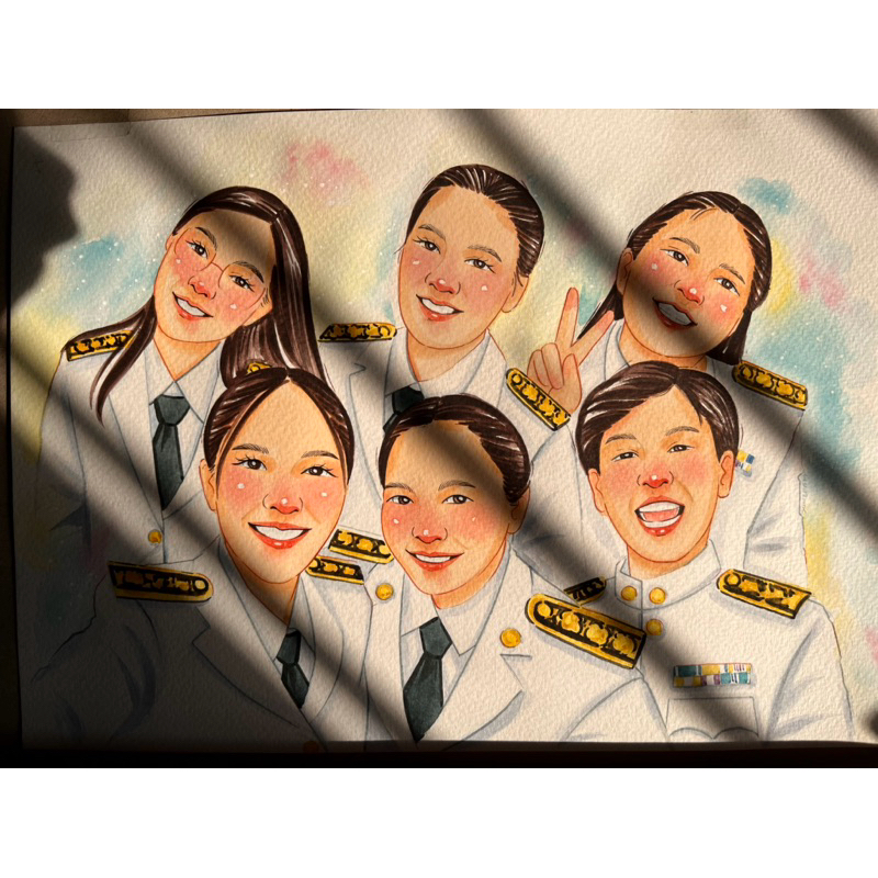 รับวาดภาพสีน้ำ สไตล์น่ารัก🤗  📍📍ราคาดี  มีชิ้นเดียวเพื่อคุณ A3 A4📍📍