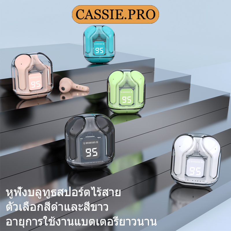 หูฟังบลูทูธไร้สาย 5.3 ลดเสียงรบกวนพร้อมจอแสดงผลดิจิตอล LED หูฟังบลูทูธกันน้ำ IPX4