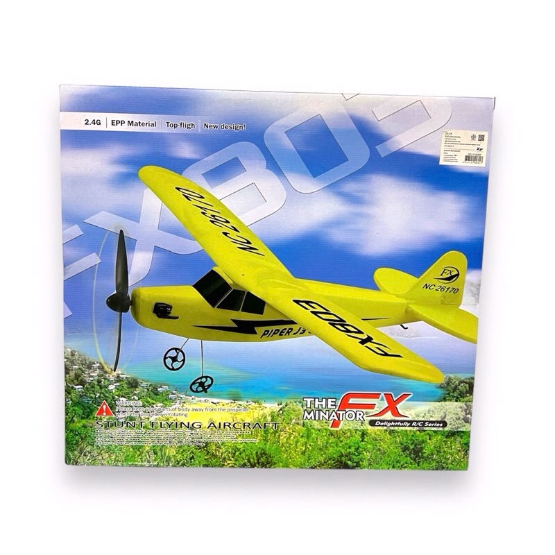 เครื่องบินโฟม บังคับวิทยุ ของเล่นเครื่องบินโฟมไพเพราะอร์เจ3 Piper J-3 CUB คละสี FX803