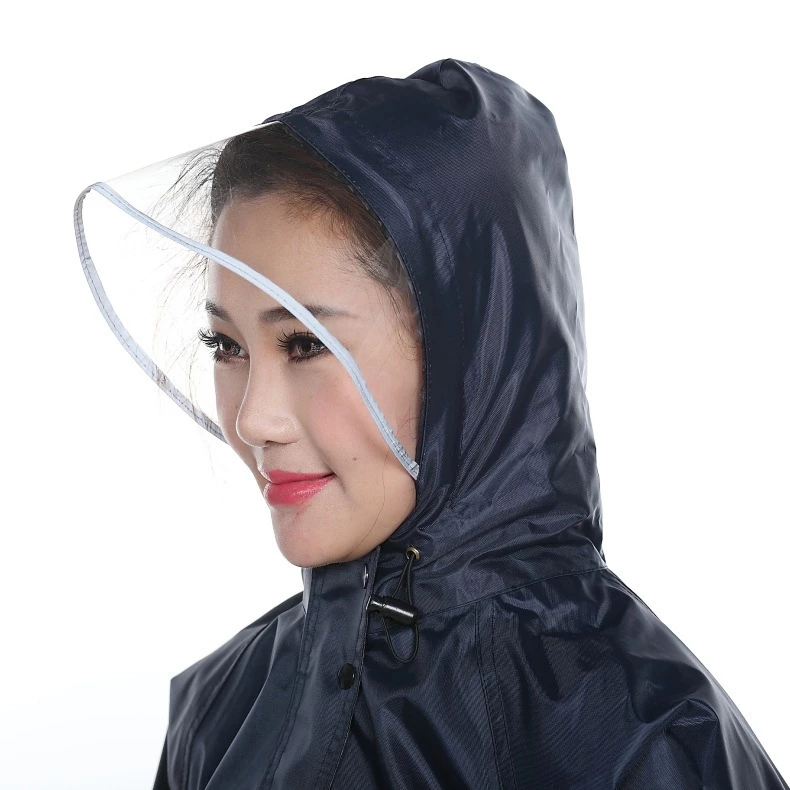 ชุดกันฝน เสื้อ+กางเกง หมวกติดเสื้อ มีแถบสะท้อนแสง เสื้อกันฝน PVC #7991 thumbnail 5