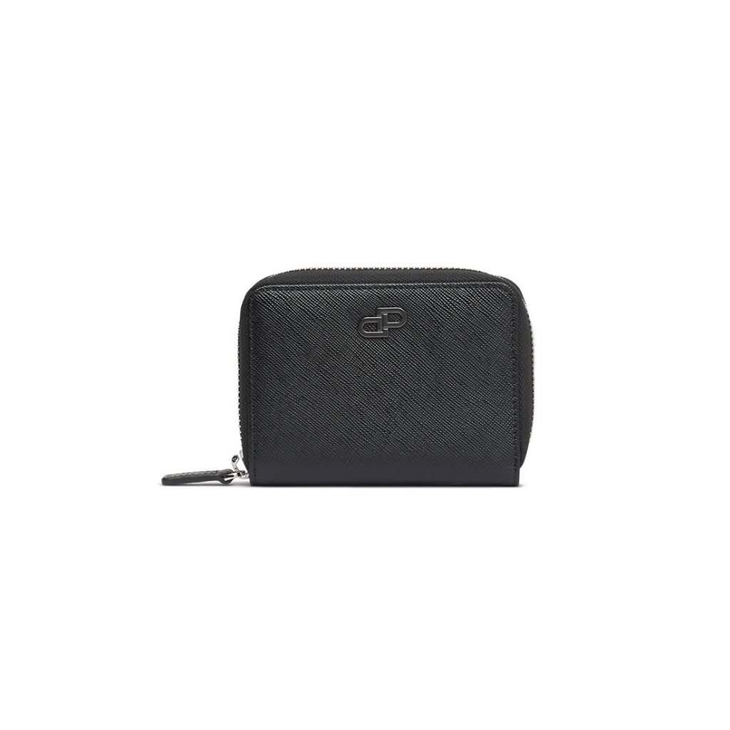 DAPPER กระเป๋าสตางค์ DP Iconic Leather Zip Wallet สีดำ (BWM/BK/1143SF)
