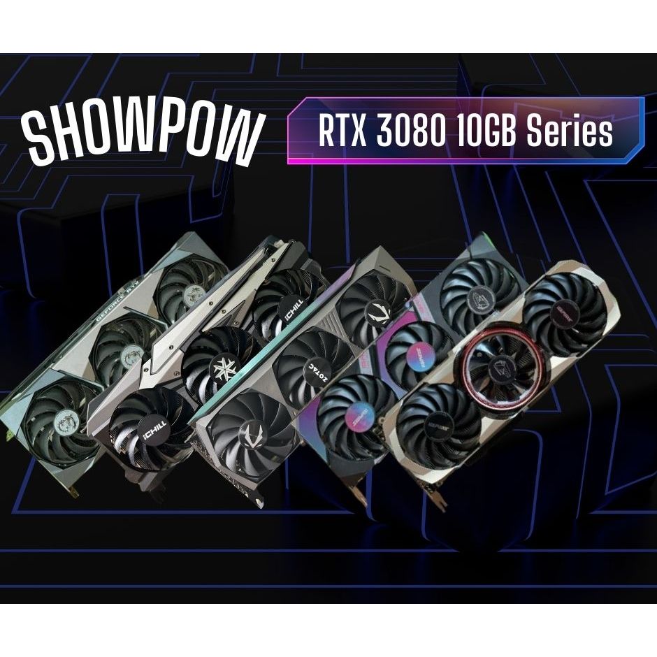 การ์ดจอ  RTX 3080 10GB หลายแบรนด์