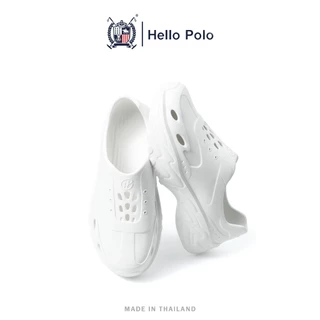 Hello Polo รองเท้าแบบสวม รองเท้าแฟชั่นลําลอง สําหรับผู้ชาย เบาสบาย พื้นหนา กันลื่น แบบกันน้ำ ทนต่อการสึกหรอ ลำลองHP8044