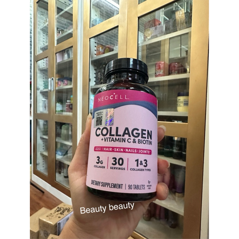 Neocell Super Collagen + Vitamin C & Biotin 90 Tablets ของแท้