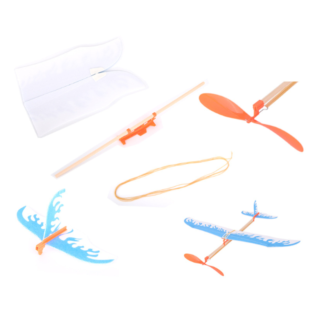 (3ชุด) ชุด STEM แบบ DIY : เครื่องบินพลังงานยาง - รูปที่ 2