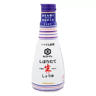 [พร้อมส่ง]Kikkoman Shiboritate Nama Fresh Shoyu Sauce 200ml คิคโคแมน ซอสโชยุ 200มล. โชยุหวาน โชยุคิโคแมน โชยุญี่ปุ่น