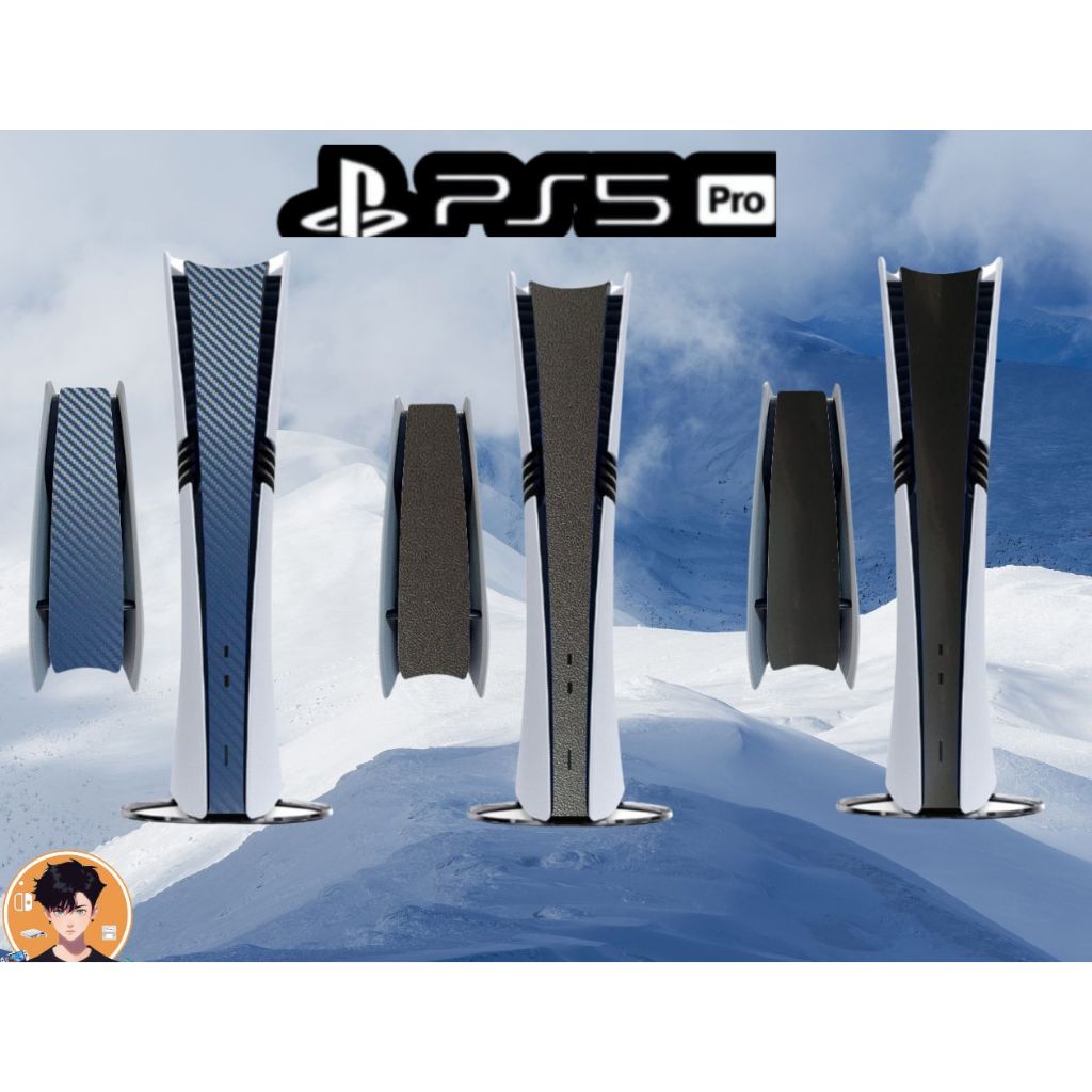 สติกเกอร์ติดเครื่อง ps5 pro กันรอยเฉพาะส่วนกลางรอบเครื่อง PS5 PRO ใส่ได้ทั้งแผ่นและดิจิตอล Console Middle Skin Sticker