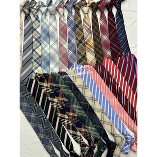 NECKTIE NUTTHA -🎀พร้อมส่ง 🐰 เนคไทลายทาง/ลายสก็อต necktie (แบบผูกเอง/พันคอ) กทม.มีบริการส่งด่วน