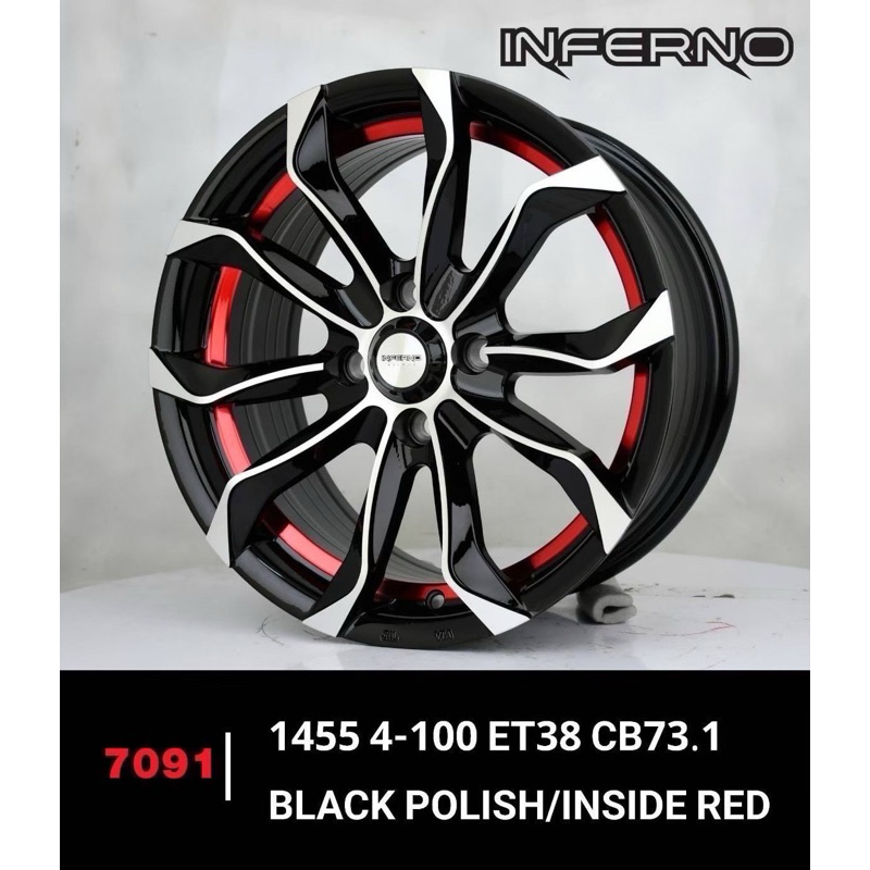 ล้อแม็กขอบ14 4x100 INFERNO