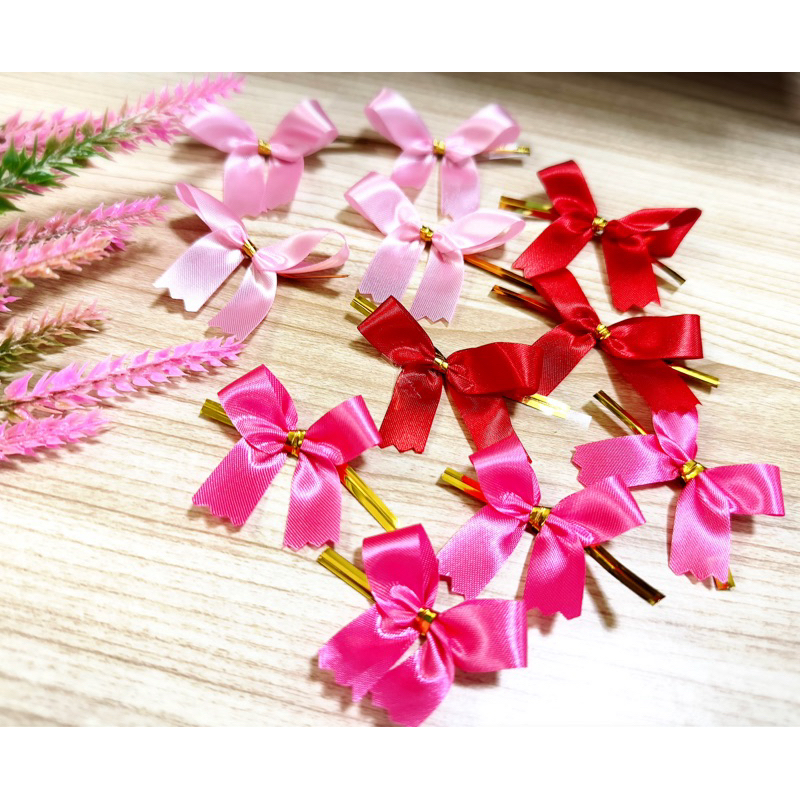 โบว์ผ้าผูกลวดพร้อมใช้งาน ขนาดโบว์ผ้ากว้าง12มิล กางออกขนาด4-5 ซม.❇️สินค้าพร้อมส่งกดสั่งได้เลย❇️