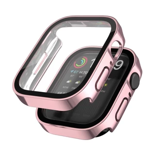 iWatch Series10/11-42mm46mm2-in-1 electroplated กันน้ำป้องกันกรณี 9 8 7 6 5 4 SE ป้องกันการชนกันกรณี 40/41/45/49 มม.