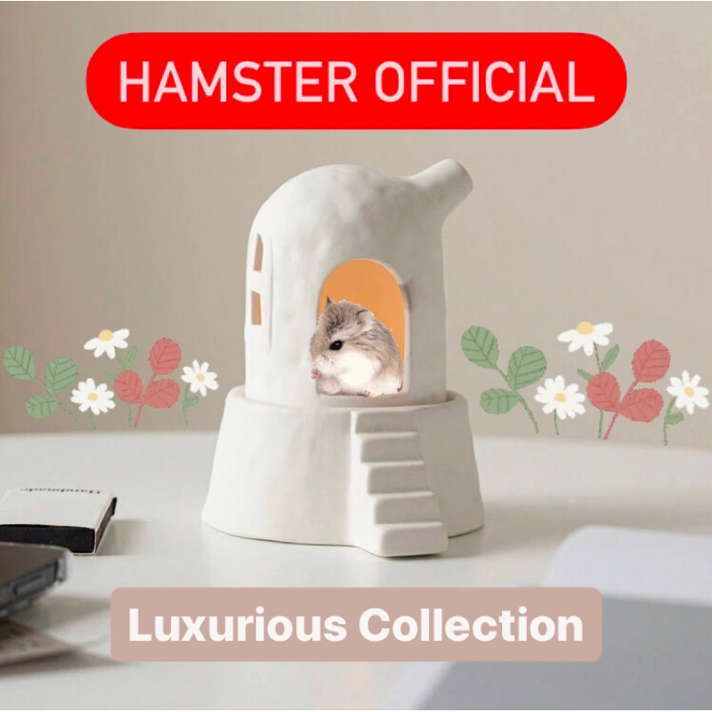 ร้านไทยส่งไว🥕เฟอร์เซรามิคแฮมสเตอร์ อ่าง บ้านเย็น บ้านหลบ สัตว์เล็ Hamster Official Ceramic House tub