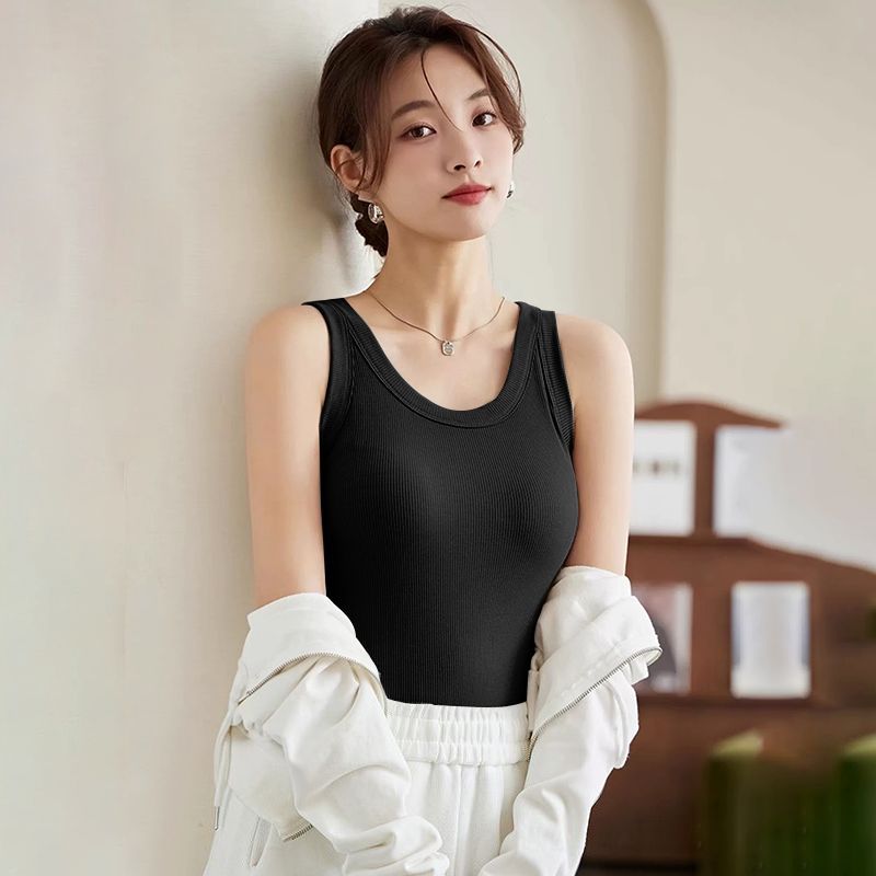 sz_home เสื้อกล้ามสาว แบบมีสาย สําหรับผู้หญิง สีสันสดใส ง่ายพร้อมหมอนอก ใส่สบายระบายอากาศดี B882